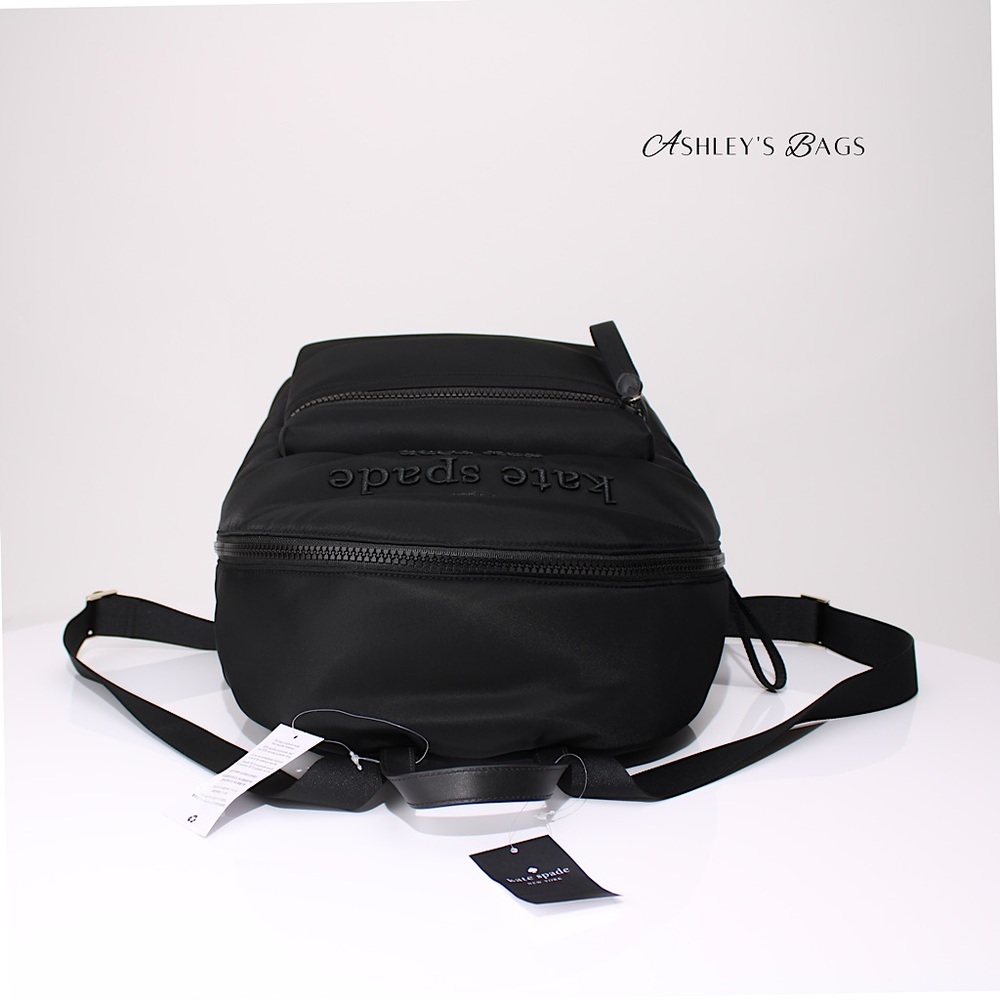 Kate Spade Ella Large Puffy Backpack In Black - Picture 6 of 11